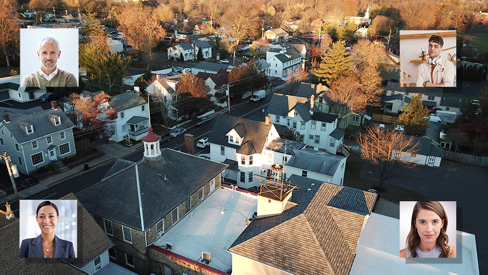 Bird view of a small borough | Dubus Studio